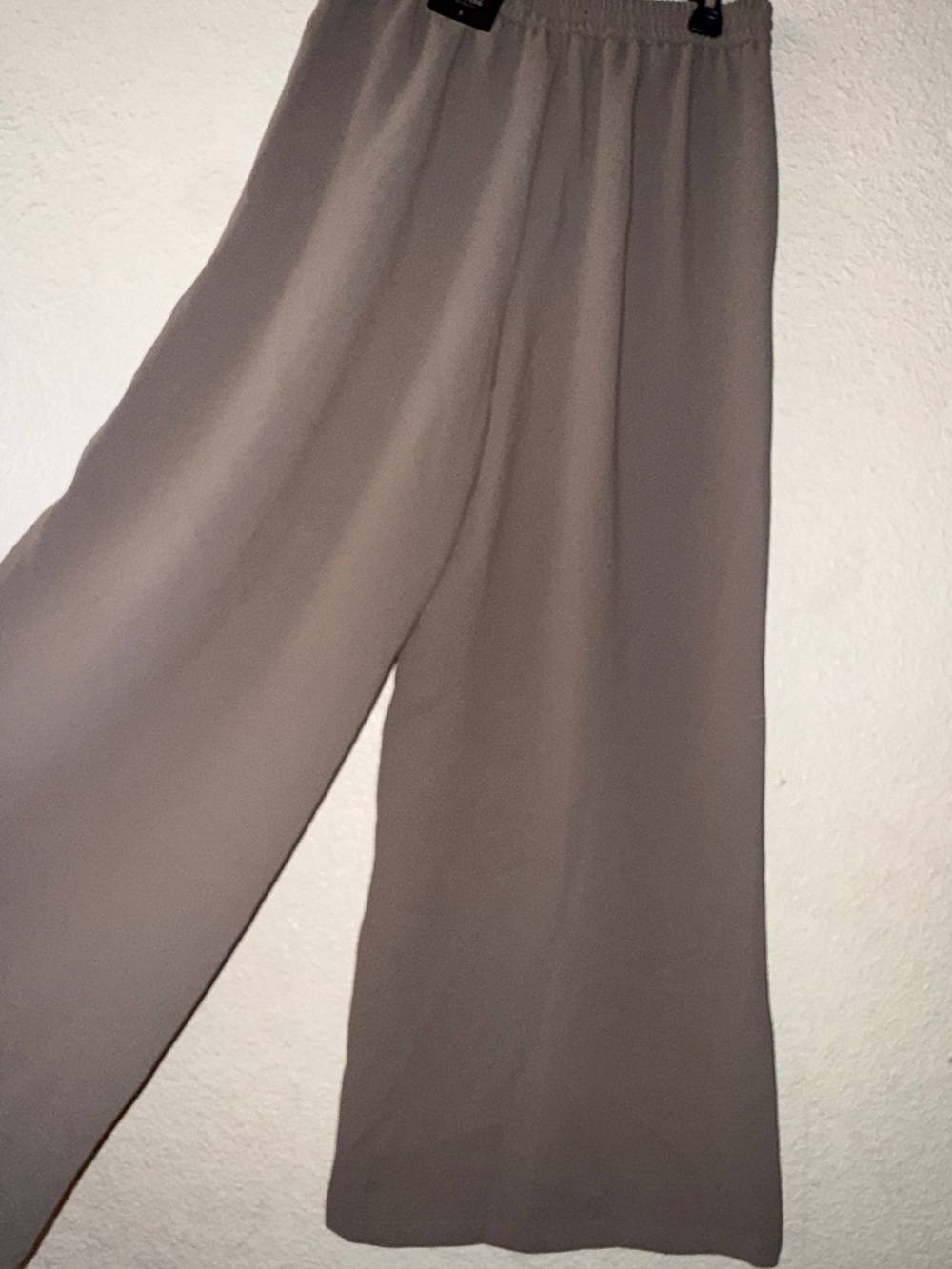 Simply Vera Vera Wang Wide-Leg Elastic Waist Pants - Taupe Gray
